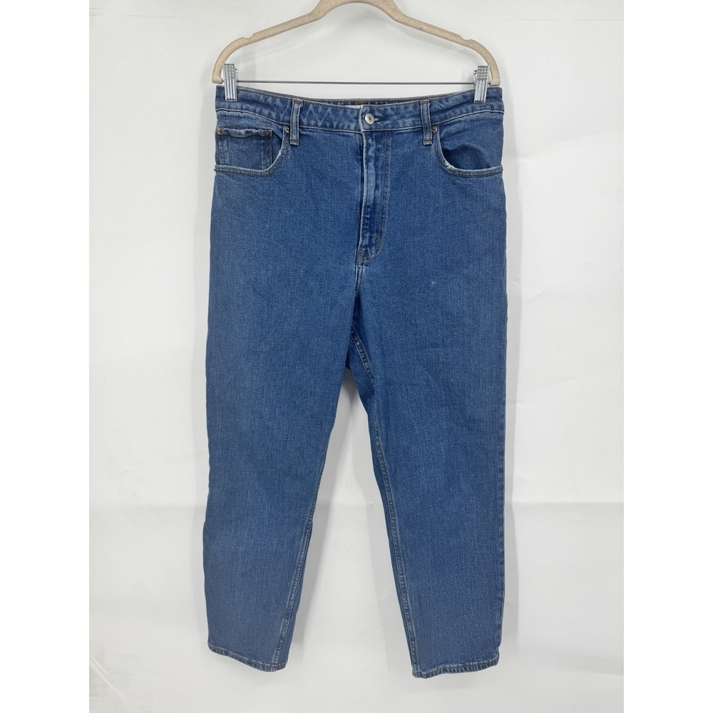 Abercrombie & Fitch The Mom High Rise Jean Women 31 Curve Love Denim Preppy